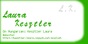 laura kesztler business card